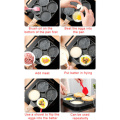 Four-hole Frying Pot Pan Thickened Omelet Pan Non-stick Egg Pancake Steak Pan Cooking Egg Ham Pans Breakfast Maker Cookware