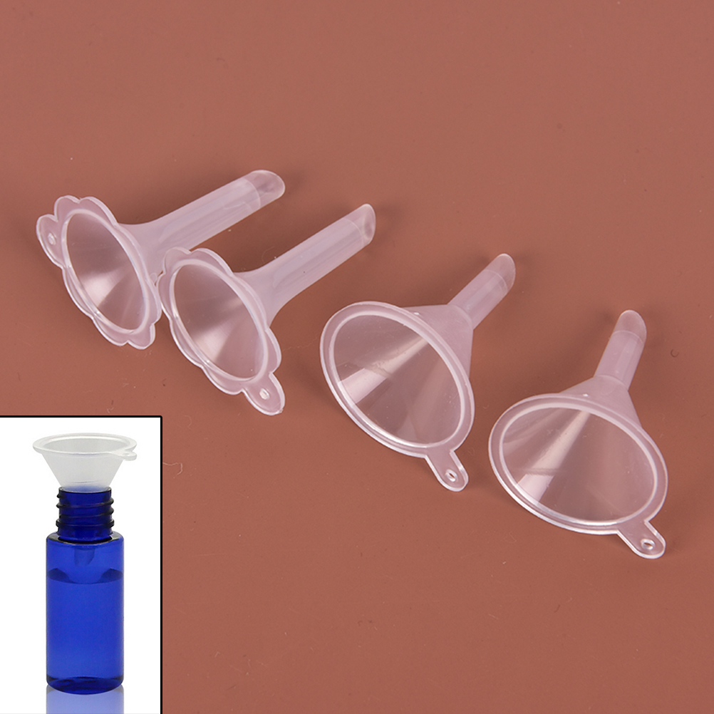 2pcs Small Plastic For Perfume Diffuser Bottle Mini Liquid Oil Funnels Labs Kitchen Specialty Tools