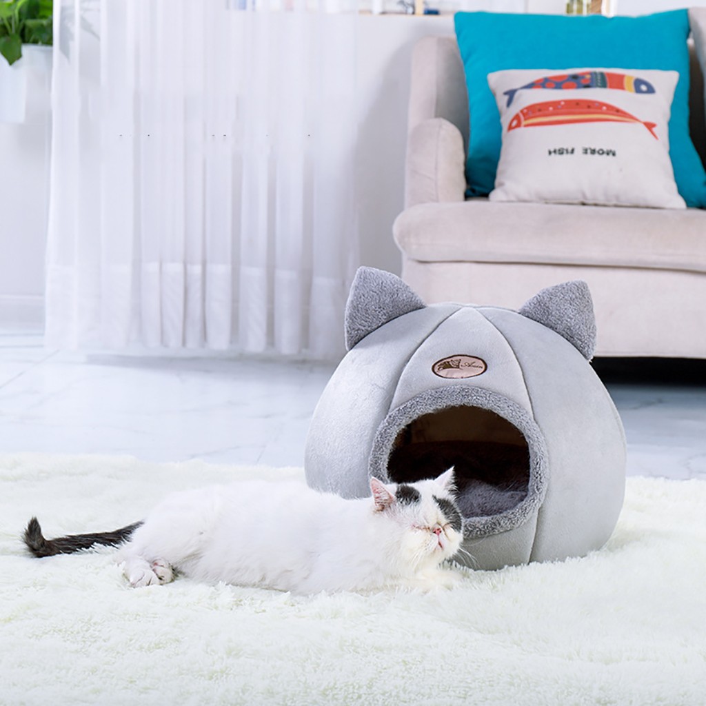 Pet Bed Cave House For Cat Litter Mat Products For Pets Home Accessories Panier Pour Chat Cats Cozy Sleeping Beds Houses @40