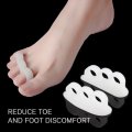 2pcs Gel Toe Separators Stretchers Alignment Overlapping Toes Orthotics & Hammer Toes Orthopedic Cushion Feet Care Shoes Insoles