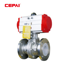 Low Price Pneumatic Fluorine Lined Ball Valve