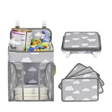 Baby Crib Hanging Storage Bag Diaper Nappy Organizer Cot Bed Organizer Bag Infant Essentials Diaper Caddy Kids Crib Bedding Sets