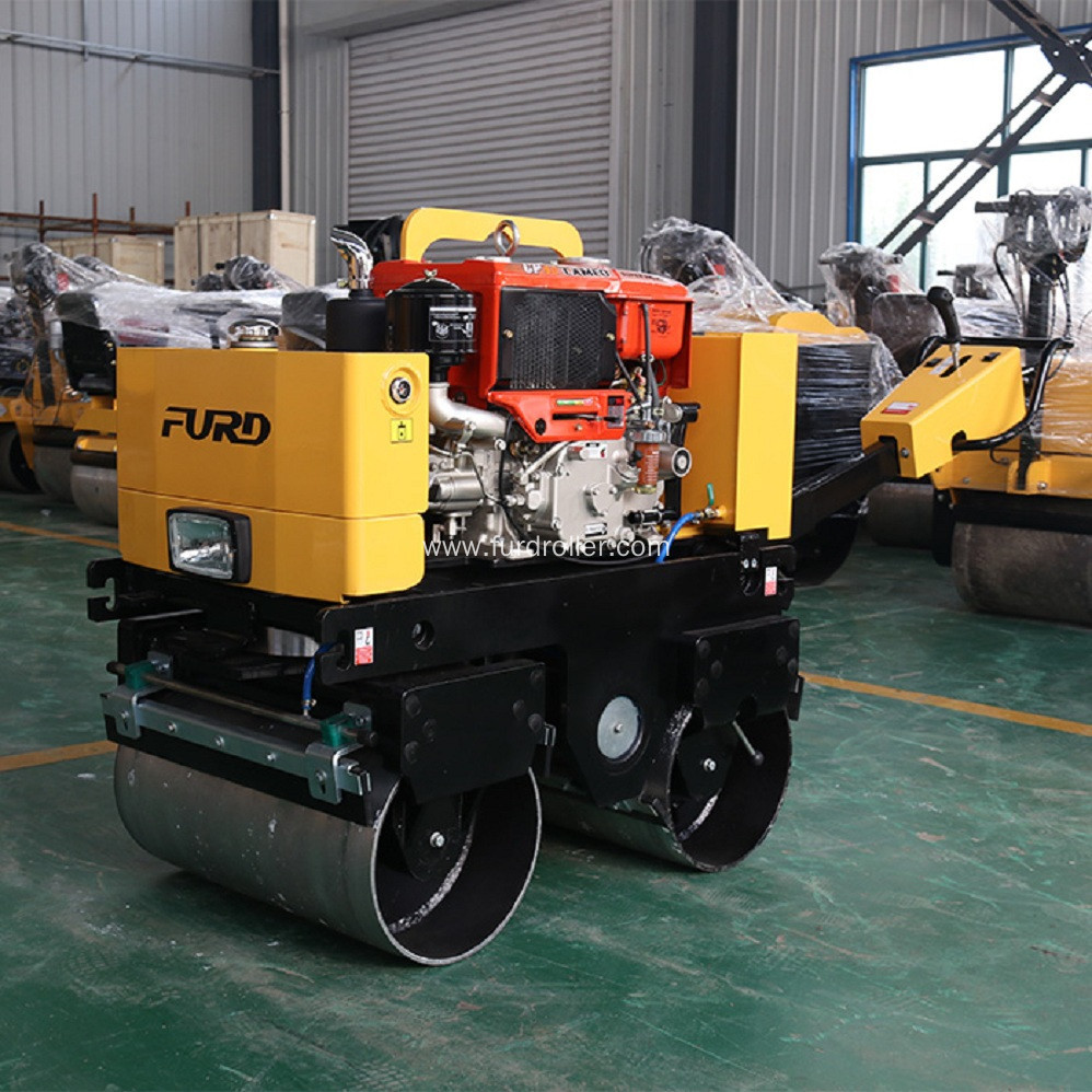 Walk Behind Manual Smooth Drum Asphalt Roller Compactor China Manufacturer