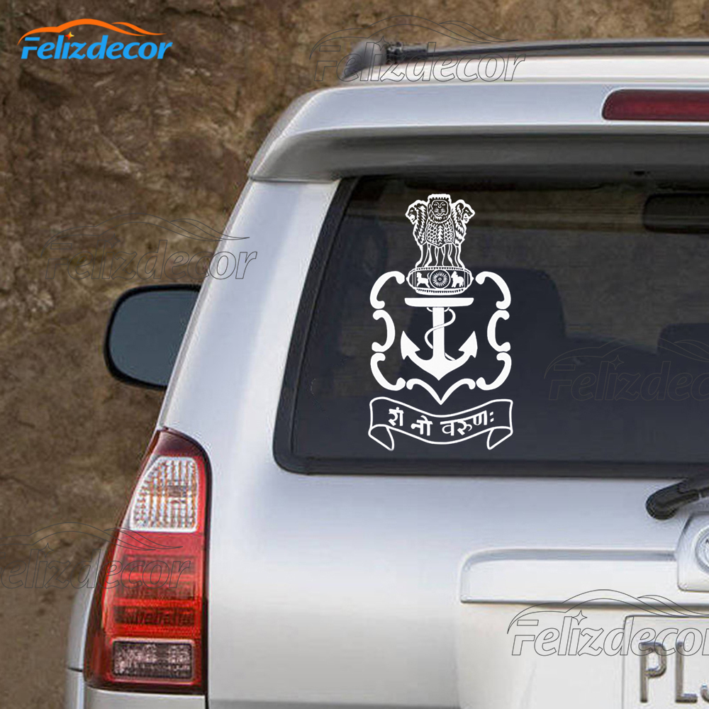 15*27cm Fusion Indian Navy For Car Sticker Bumper Hood Sticker Art Vinyl Sign Decals Car Decor L978
