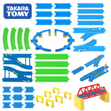 Takara Tomy Plarail Trackmaster Plastic Railway Train Tracks Parts Accessories Curve/Straight/Block/Bridge Toys New