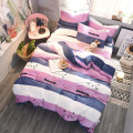 Luxury Coral Fleece Bedding Set With Duvet Cover Bed Sheet 4pcs Rabbit Soft Lamb Velvet Winter Bed Linen King Queen Twin Size