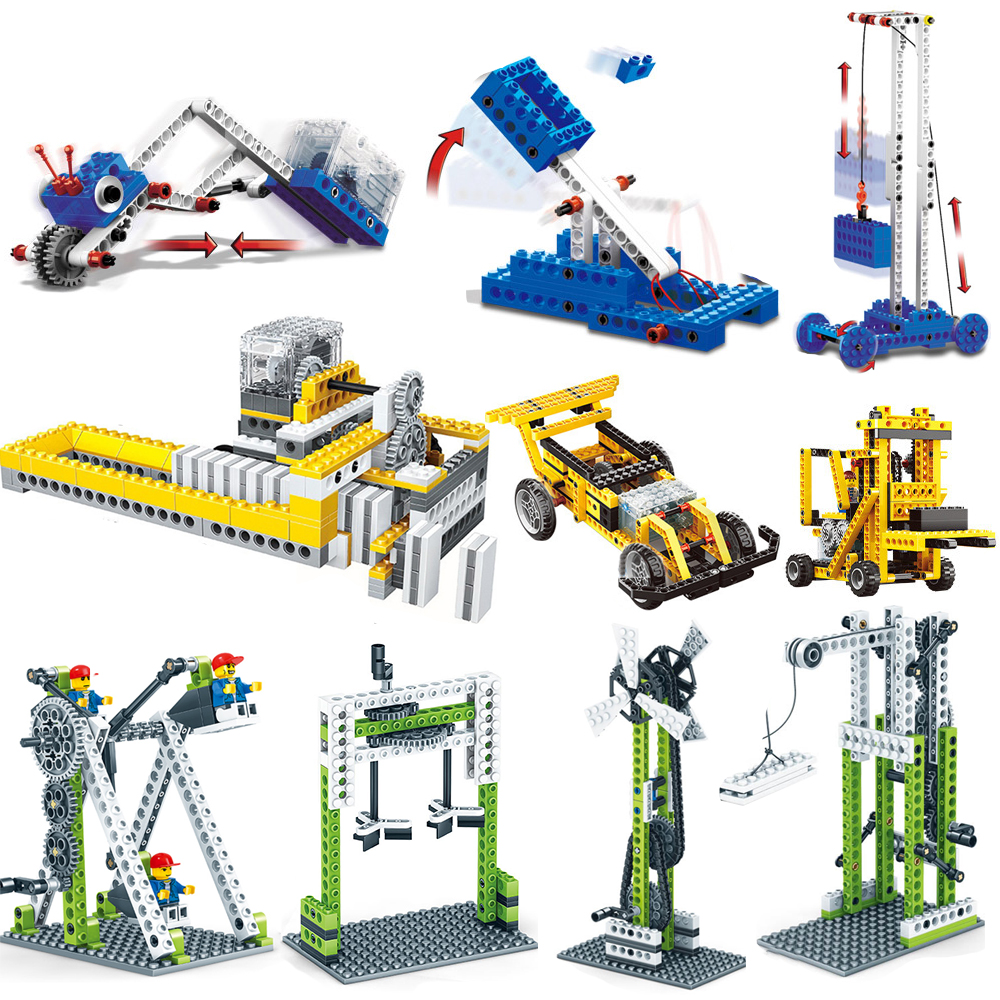 Mechanical Gear Technic Building Blocks Engineering Children's Science Educational STEM Toys 3IN1 Kid Brick Gifts