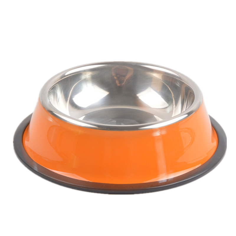 Non-slip Cat Bowls Stainless Steel Pet Food Bowl Pet Feeding Supplies Thicken Anti-fall Dog Bowl Cat Feeding & Watering Supplies