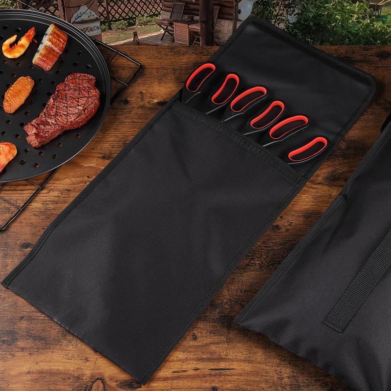 Hemoton 2pcs BBQ Tool Storage Bag Hardware Tool Case Lightweight Holder Pouch Handbag Shoulder Bag Barbecue Accessories
