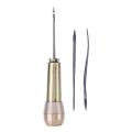 Canvas Leather Shoes Awl Hand Stitching Taper Leathercraft Sewing Shoes Repair Tool Needle Tool Kit Leather Craft Sewing Supplie