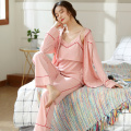3PCS/Set 100% Cotton Maternity Nursing Sleepwear Breastfeeding Pajamas for Pregnant Women Sexy Pregnancy Sleep Lounge Home Wear