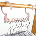 Super Space Saving 5 in 1 Coat Storage Rack Folding Rotating 5 Holes magic plastic Clothes Hanger Hanging Organizer Windproof