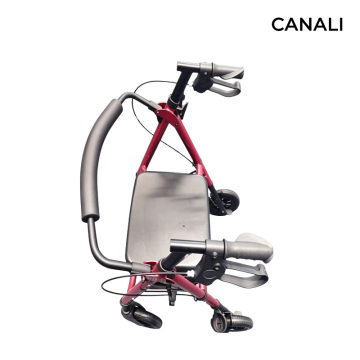 Red Black Backless Rollator Walker