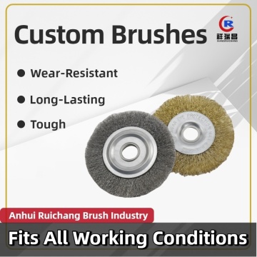 Concave-Convex Steel Wire Wheels for Edge Grinding