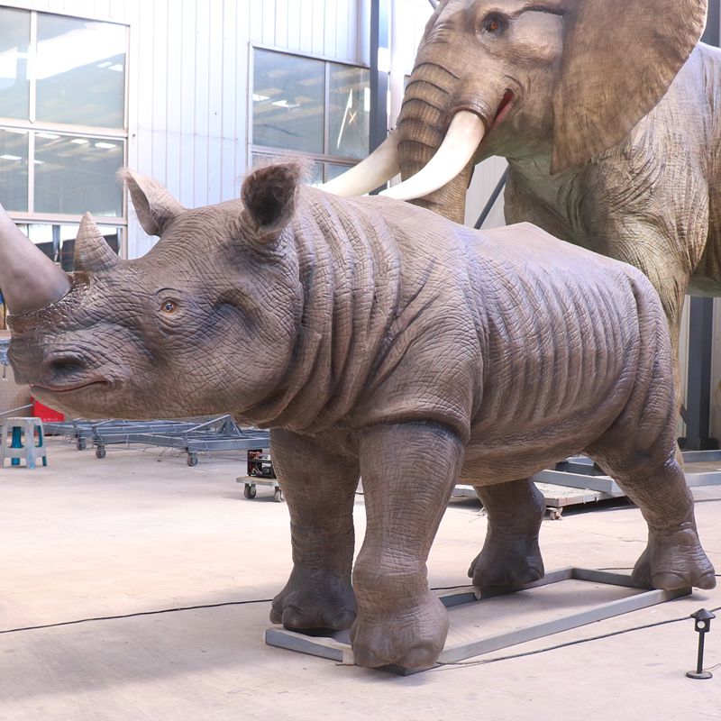 Life Size Animatronic Rhinoceros