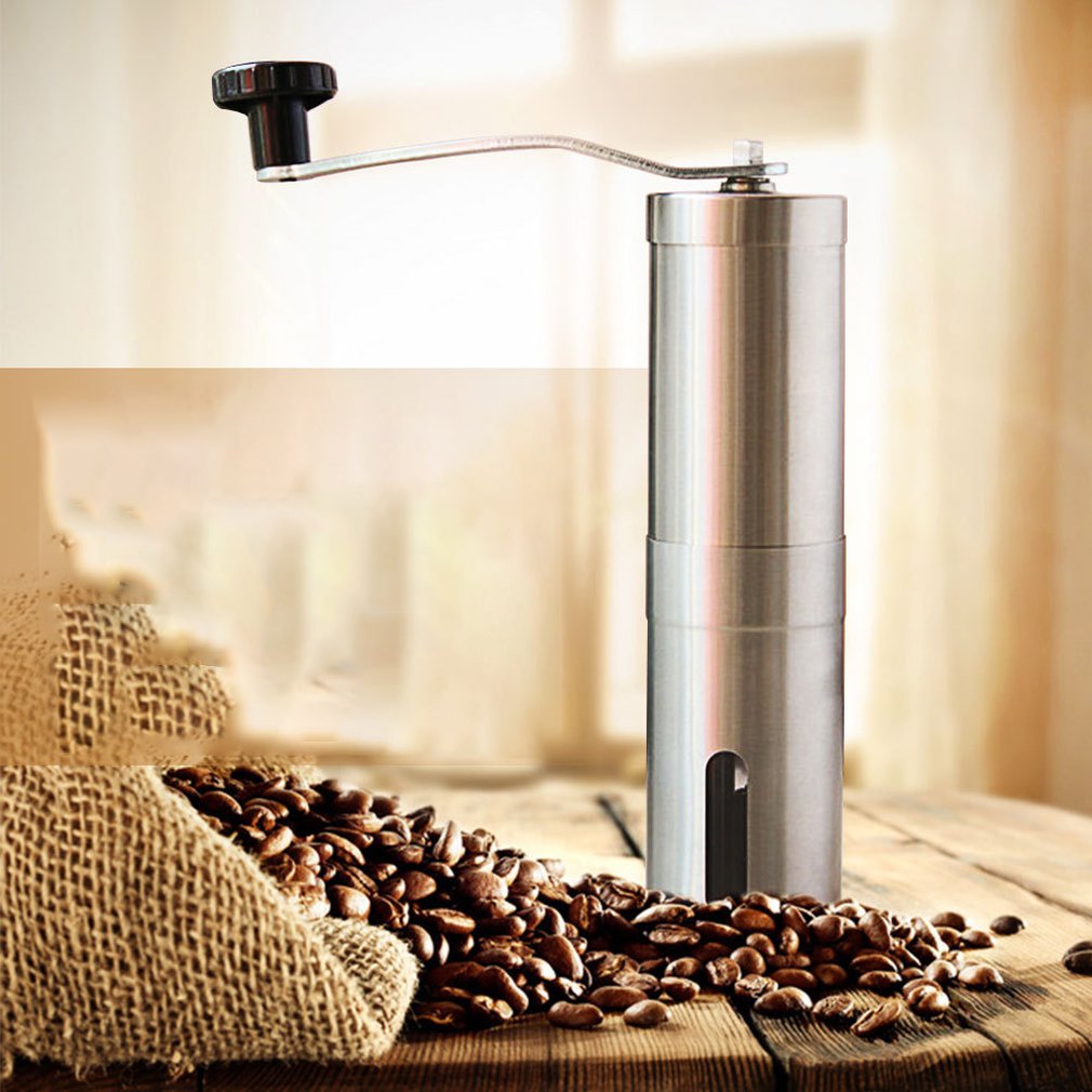 Stainless Steel Manual Hand Held Coffee Bean Grinder Mill Hand Grinding Practical Kitchen Grinding Tool For Cooking