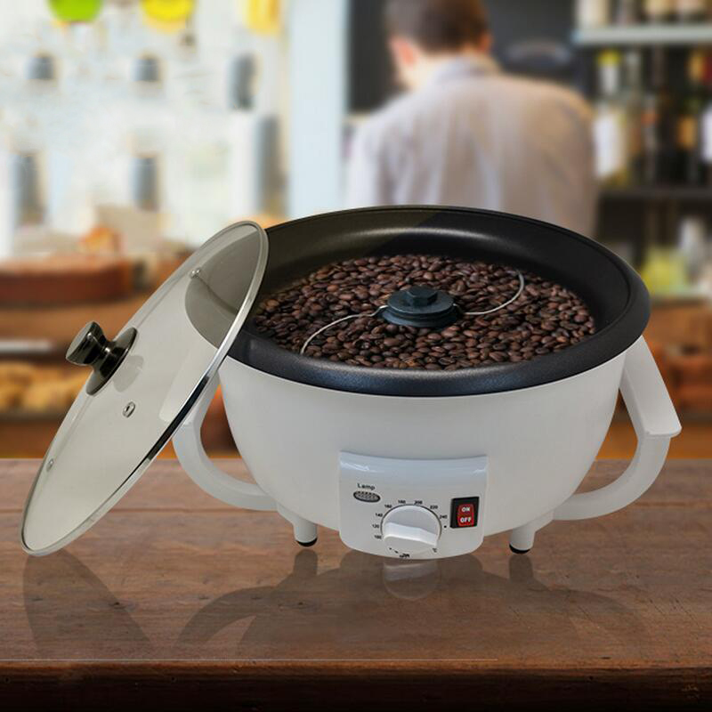 Electric Coffee Roaster Machine Coffee Beans Home Roasting Non-stick Coating Baking Tools Household Grain Drying