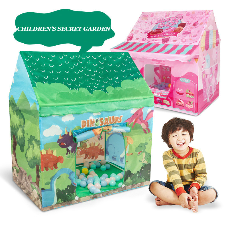 Children's Playhouse Tent Indoor Outdoor Tent Secret Garden Ocean Ball Pool Toys for Boys Girls Princess Small House Kids Gift