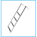 BSET MATEL 4 Steps Boat Stainless Steel 304 Telescoping Folding Ladder Deck Outboard Swim Platform Boat Marine Yacht Accessories