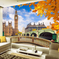 Custom Mural Wallpaper London Big Ben Building Landscape 3D Living Room Sofa TV Background Photo Wall Paper Home Decor Painting