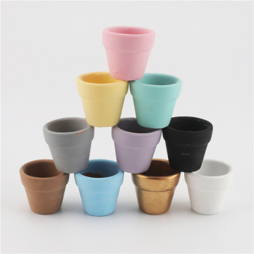 1 Piece Mini Teeny Colourful Terracotta Pot Clay Ceramic Pottery Planter Cactus Cute Flower Pots Succulent Nursery Pots