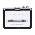 Black Carry-on USB Cassette Capture Player Cassette to MP3/WAV Mustic Player USB Rechargable Cassette Recorders Player Converter