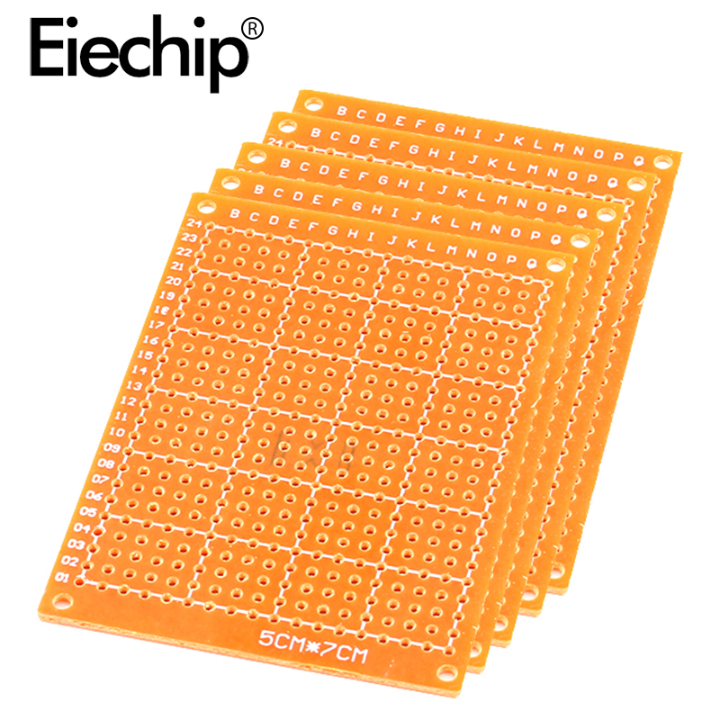 10pcs/lot 5x7cm Single Side Prototype Paper PCB Board 5*7cm Universal Printed Circuit Board 50x70 mm Diy Electronic Copper Plate