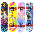 24inch Kids Children Cartoon Skateboard Maple Wood Double Rocker Deck Skate Board Four Wheels Longboard Skateboard 60*15cm Deck