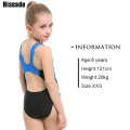 Riseado Sport One Piece Swimsuit Girl Patchwork Swimwear Children Competitive Bathing Suit Racer Back Beachwear 2020 Summer