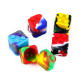 200pcs Silicone cube jars lego dab wax container dry herb square 11ml silicone weed jar bho vaporizer oil containers