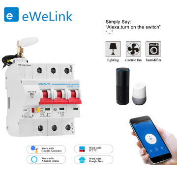 3P WiFi Smart Circuit Breaker Automatic Switch overload short circuit protection for Alexa and Google home for Smart home