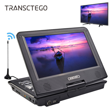 TRANSCTEGO DVD Player Car TV 9.8 inch players LCD Screen Support TV Game DVD VCD CD MP3 MPEG4 Radio with Gamepad TV Antenna DVB