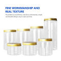 Clear Plastic Jar Lids Wood Color Empty Cosmetic Containers Makeup Box Travel Bottle 30ml 50ml 60ml 80ml 100ml 120ml 250ml 500ml