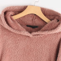 Feitong Winter Coat Women Hoodies Sweatshirt Fleece Embroidery Cat Ears Button Hem Plus Size Hoodie Top Pocket Female Blouse