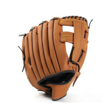 Outdoor Sports Baseball Glove Softball Practice Equipment Size 10.5/11.5/12.5 Left Hand Adult Man Woman Training Brown Leather