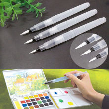 3PCS/pack Portable Soft Brush Pen Ink Water Color Calligraphy for Beginner Painting Reusable S M L Painting Drawing Art Supplies