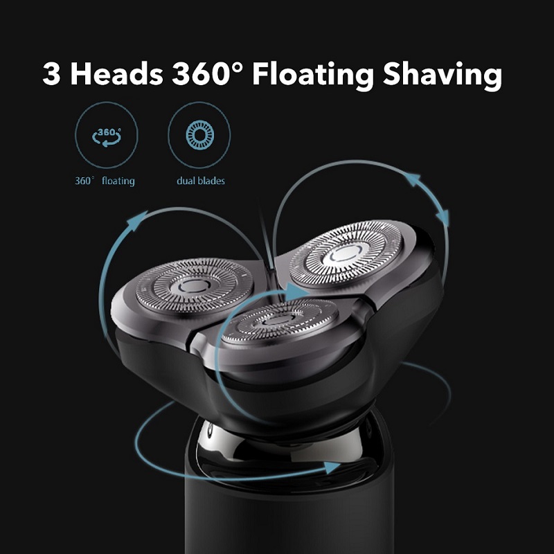 Xiaomi Electric Shaver Mijia Razor Men Shaving Beard Machine Dry Wet Beard Trimmer Rechargeable Washable 3D Head Dual Blades