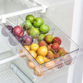 PET Refrigerator Drawer Organizer Bin Transparent Fridge Storage Bin Containers For Pantry Freezer