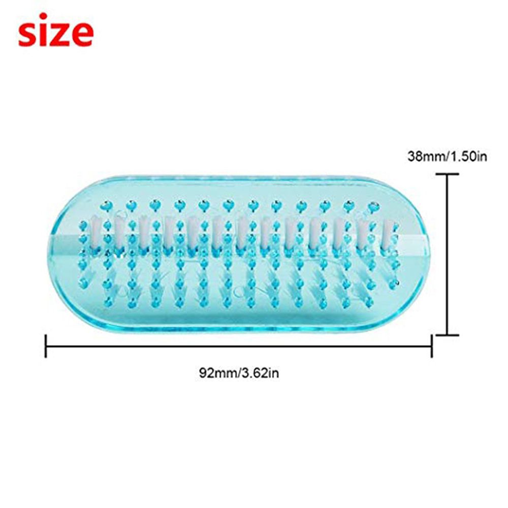 Nail Brush Double Sided Hand Nail Cleaning Scrubbing Brush Manicure Soft Remove Dust Small Angle Clear Tools Sets Nail Art Tool