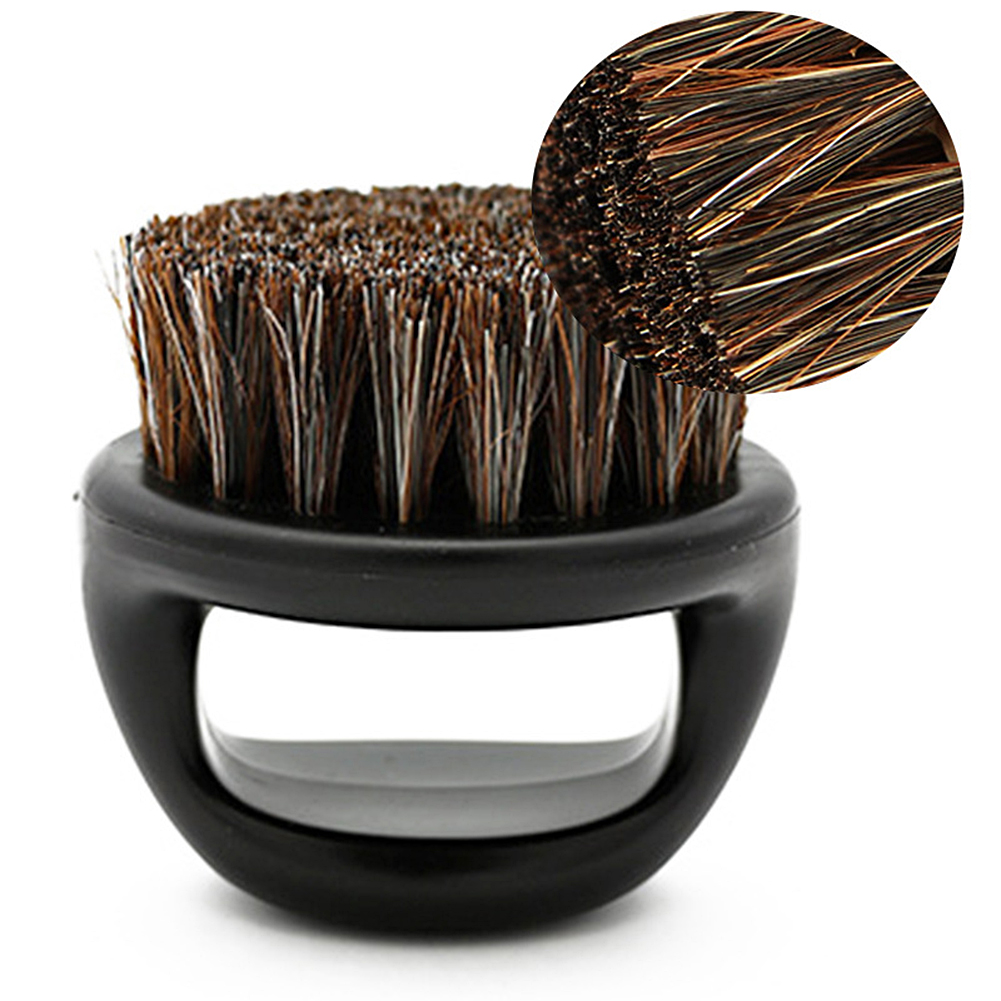 Men 's Shaving Brush Horse Bristle Shaving Brush Plastic Portable Barber Beard Brushes Salon Face Facial Cleaning Brush