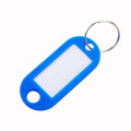 10 PCS Plastic Keychain Key Tags ID Label Name Tags With Split Ring For Baggage Key Chains Key Rings