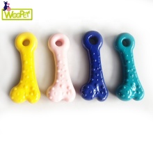 Soft Rubber Cute Color Solid Interactive Training Pet Dog Chew Toy For Puppy