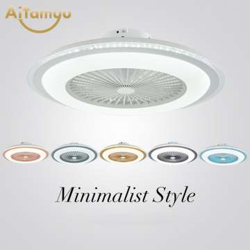 Remote Control LED Ceiling Fan Light Adjustable Wind Speed Dimmable Modern LED Ceiling Light for Bedroom Living Room