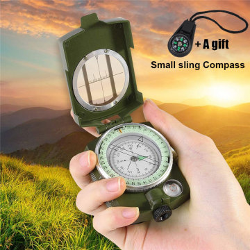 Outdoor Waterproof Compass Survival Kit Emergency Geological Digital Luminous Compass Hiking Camping Hunting Military Equipment