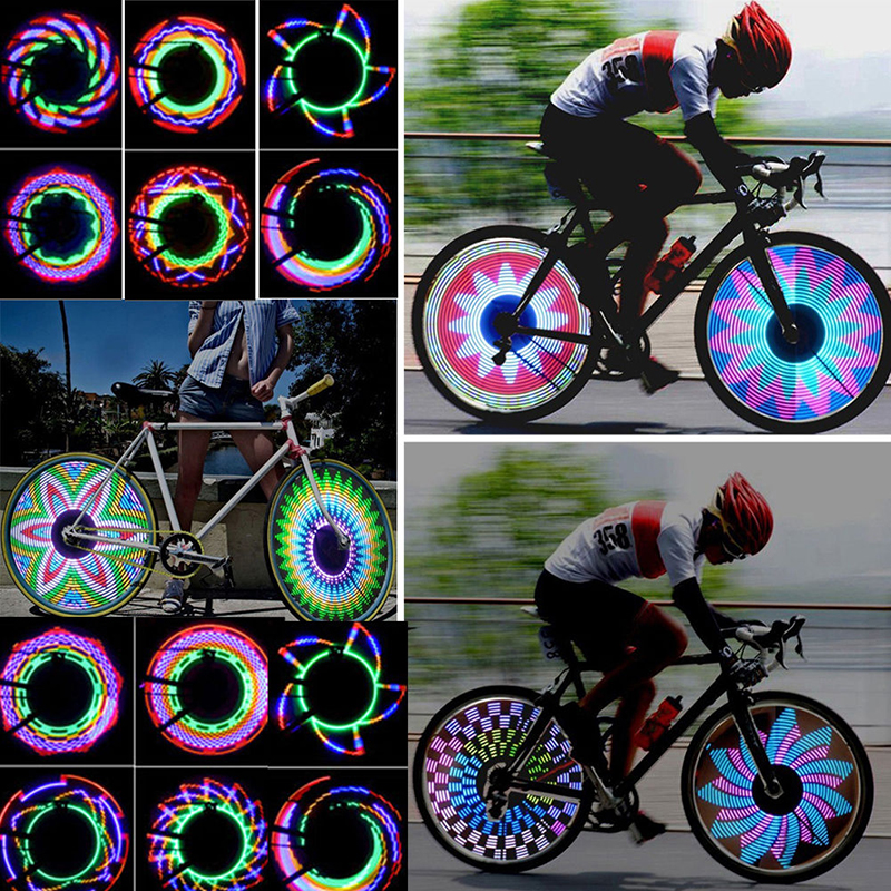 Bicycle Motorcycle Bike Tyre Tire Wheel Lights 32 LED Flash Spoke Light Lamp Outdoor Cycling Lights For 24 Inches Wheel #94465