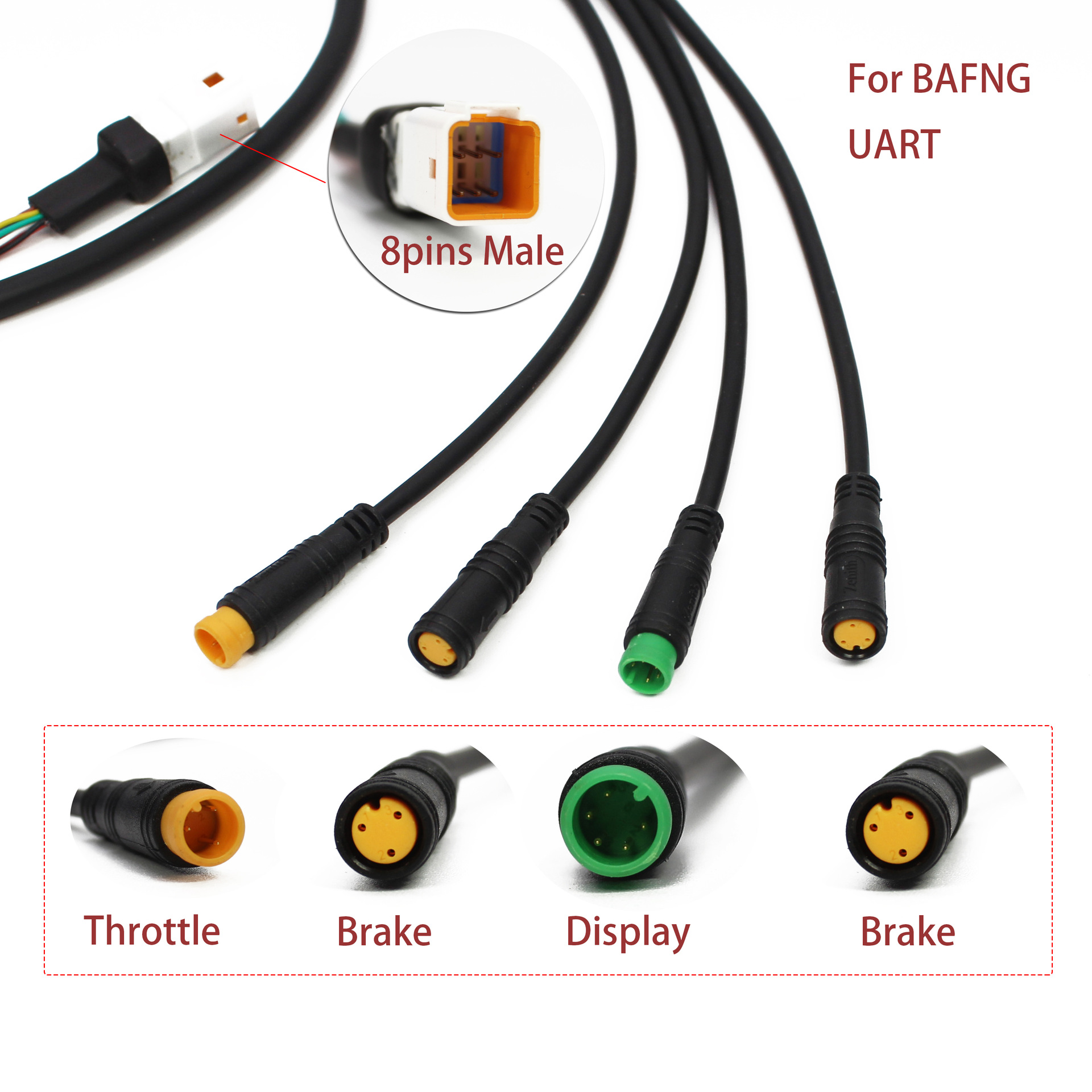 Waterproof Electric Bicycle Cable Set