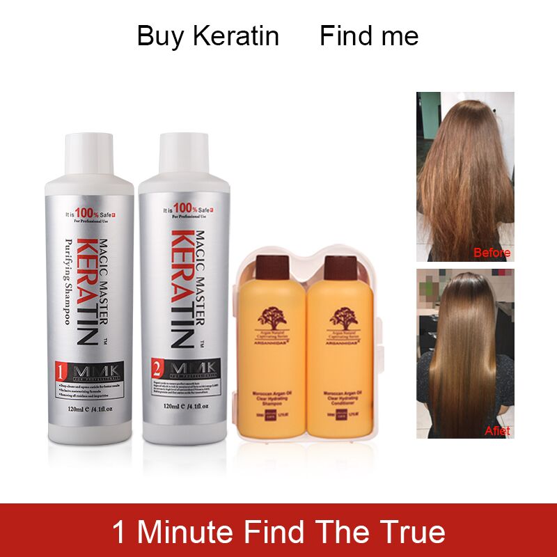 120ml MMK Keratin Without Formalin Cocount Keratin Treatment Purifying Shampoo for Hair Travel Hair Care Set Curly Hair Products