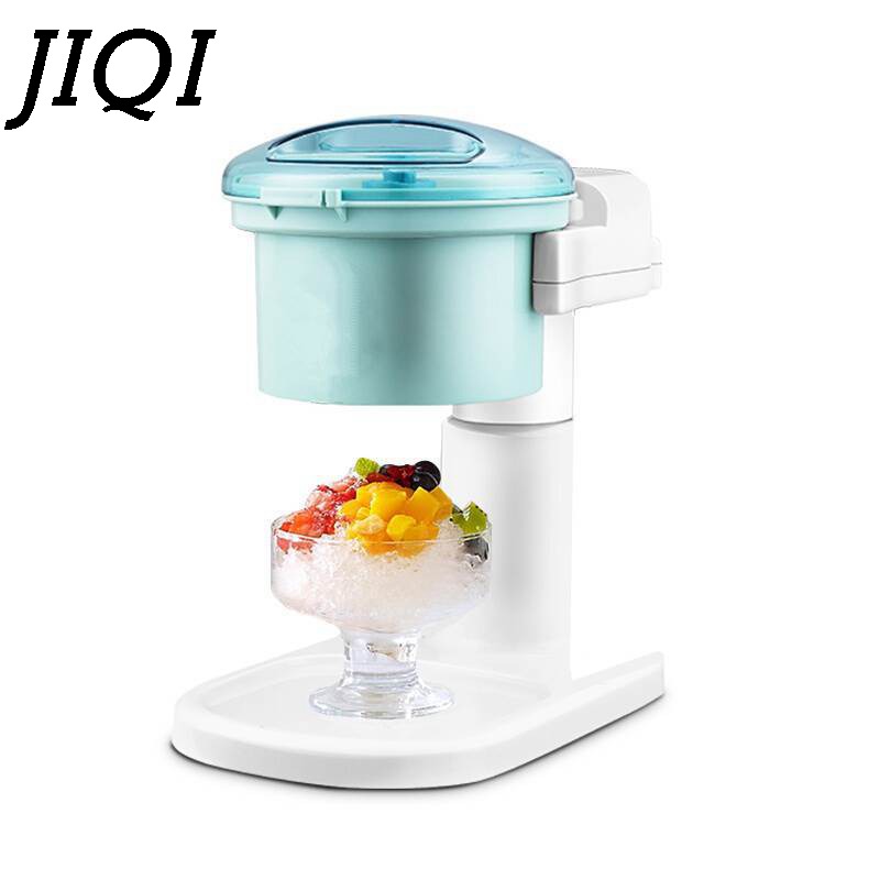 JIQI Electric Ice Crusher 1.2L Household full-automatic Mini Slushies maker Fruit juicer 220V 20-28W Ice Shaver machine