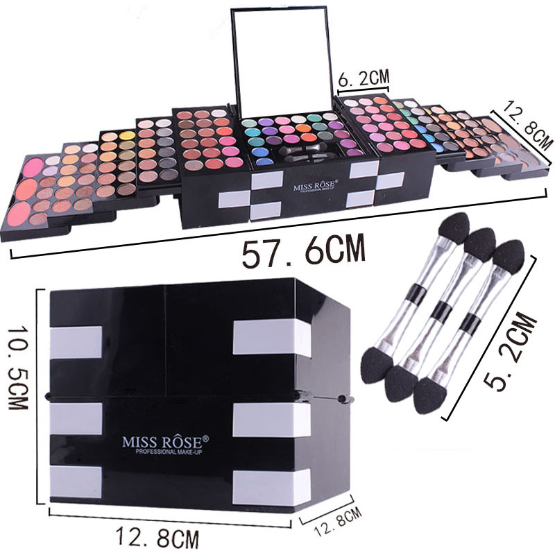 142 Colors Makeup Set Matte Glitter Eyeshadow Pallete Professional Blush Eyebrow Powder With Brush Makeup Kit Cosmetics Gift