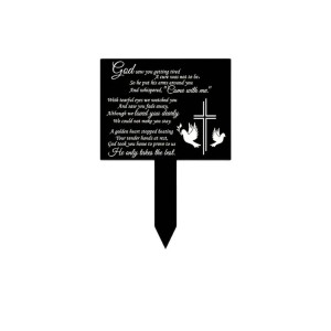 Dad Feather Memorial Metal Garden Stake
